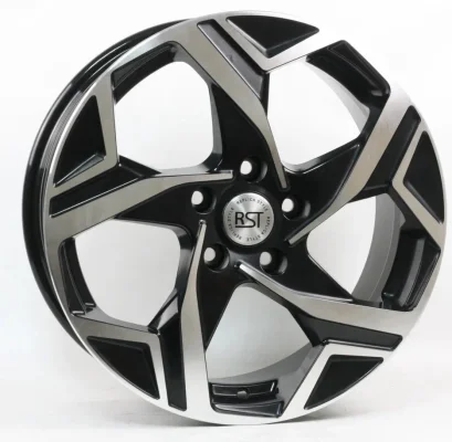 RST R227 (Coolray) 7x17 5x114,3 D54,1 ET45 Чёрный глянцевый с проточкой Страна производства : РОССИЯ