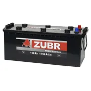 Zubr Professional 190 Ah, 1200 A, 12 V, Прямая полярность, L+, D4