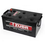 Zubr Professional 225 Ah, 1500 A, 12 V, Прямая полярность, L+, TYPE С
