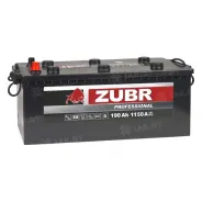Zubr Professional 190 Ah, 1150 A, 12 V, Обратная полярность, R+, D5, Беларусь