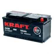KRAFT (105 Ah) 950 A, 12 V Обратная, R+ L6 AGM-L6