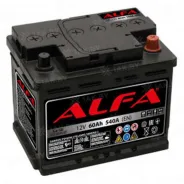 ALFA (60 Ah) 540 A, 12 V Обратная, R+ L2 AL600E
