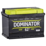 DOMINATOR (62 Ah) 630 A, 12 V Обратная, R+ Dom62630