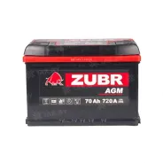 Zubr AGM 70 Ah, 720 A, 12 V, Обратная полярность, R+, L3