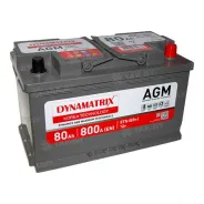 DYNAMATRIX (80 Ah) 800 A, 12 V Обратная, R+ L4 DEK800