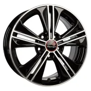 Vector 106 (16_Creta) 6x16 5x114,3 D67,1 ET43 Черный с алмазной проточкой Страна производства : КАЗАХСТАН