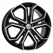 K&K Пандора (КС466) 8,50x19 5x120 D64,1 ET45 Глянцевый черный с алмазной проточкой до металла Страна производства : РОССИЯ