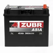 Zubr Clarios 45 Ah, 360 A, 12 V, Обратная полярность, R+, B24