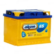 AKOM 6CT (65 Ah) 580 А, 12 V Обратная, R+ L2 6CT-65VL