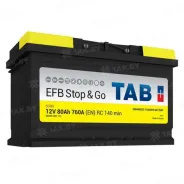 TAB Magic EFB 80 Ah, 760 A, 12 V Обратная, R+ L4