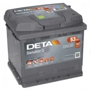 DETA (53 Ah) 540 A, 12 V Обратная, R+ L1