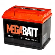 MEGA BATT (55 Ah) 420 A, 12 V Прямая, L+ L2
