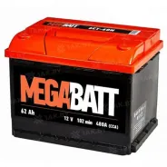 MEGA BATT (62 Ah) 480 A, 12 V Прямая, L+ L2