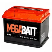 MEGA BATT (62 Ah) 480 A, 12 V Обратная, R+ L2