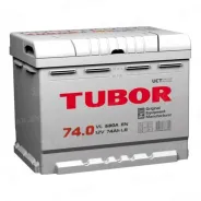 TUBOR OEM (74 Ah) 680 A, 12 V Обратная, R+ LB3