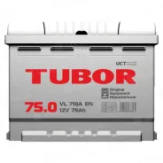 TUBOR OEM (75 Ah) 710 A, 12 V Обратная, R+ L3