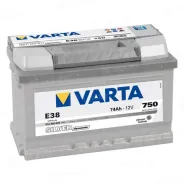 VARTA Silver Dynamic (74 Ah) 750 A, 12 V Обратная, R+ LB3 574402