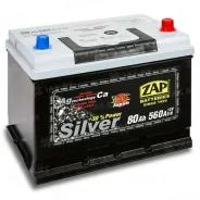 ZAP SILVER (80 Ah) 560 A, 12 V Обратная, R+ D26 ZAP-580 70