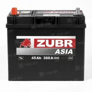 Zubr Clarios 45 Ah, 360 A, 12 V, Прямая полярность, L+, B24