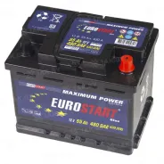 EUROSTART Blue (55 Ah) 430 A, 12 V Обратная, R+ L2 EB550SU