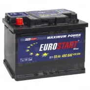EUROSTART Blue (55 Ah) 430 A, 12 V Прямая, L+ L2 EB551SU