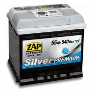 ZAP PREMIUM (55 Ah) 540 A, 12 V Обратная, R+ L1 ZAP 555 35
