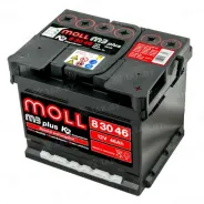 MOLL M3+ (46 Ah) 430 A, 12 V Обратная, R+ LB1