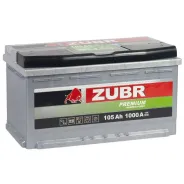 Zubr Premium 105 Ah, 1000 A, 12 V, Обратная полярность, R+, L5