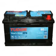 TUDOR Start-Stop EFB (80 Ah) 720 A, 12 V Обратная, R+ L4