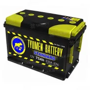 Тюмень Стандарт (75 Ah) 630 A, 12 V Прямая, L+ L3