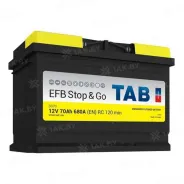 TAB Magic EFB 70 Ah, 680 А, 12 V Обратная, R+ L3