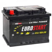 EUROSTART Extra Power (55 Ah) 480 A, 12 V Прямая, L+ L2 EU551E